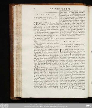 Chapitre II. De la justification de l'homme innocent.