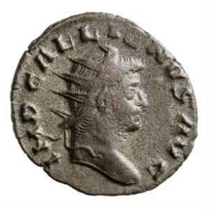 Münze, Antoninian, 259 n. Chr.