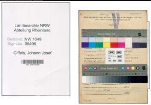Entnazifizierung Johann Josef Giffels , geb. 18.07.1906 ()