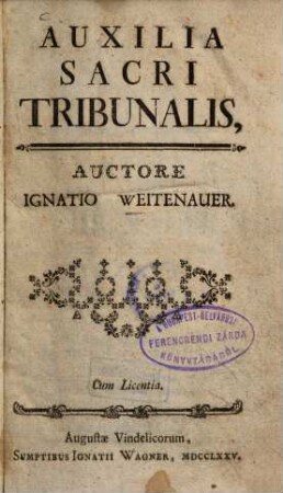 Auxilia Sacri Tribunalis