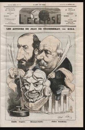 Les auteurs de Jean de Thommeray, par Gill