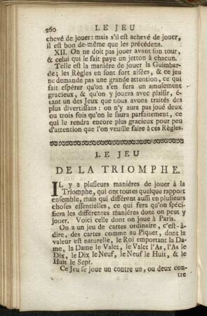 Le Jeu de la Triomphe.