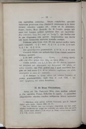 II. De Dione Chrysostomo