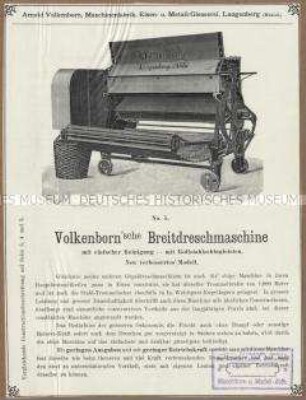 Breitdreschmaschine