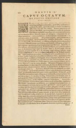 Caput Octavum. De Pacto Obstagii Debitoris.