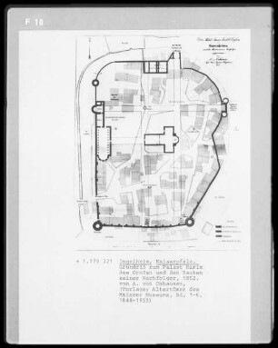 Ingelheim am Rhein, Nieder-Ingelheim, ehemalige Kaiserpfalz und Nachfolgebauten