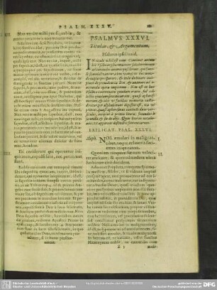 Psalmus XXXVI