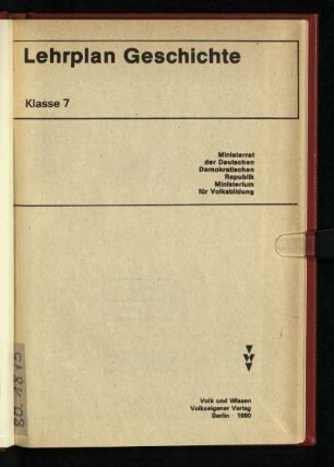1980: Klasse 7