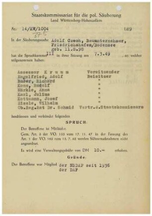 Czech, Adolf