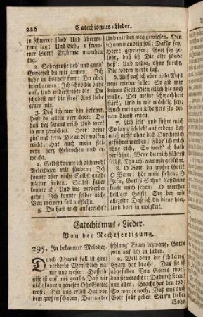 226-233, Catechismus-Lieder: Von der ... (295 - 301)