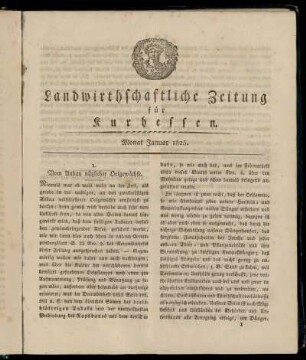 Monat Januar 1825.