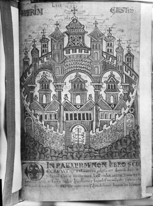 Liber Floridus Lamberti Canonici — Himmlisches Jerusalem, Folio 65