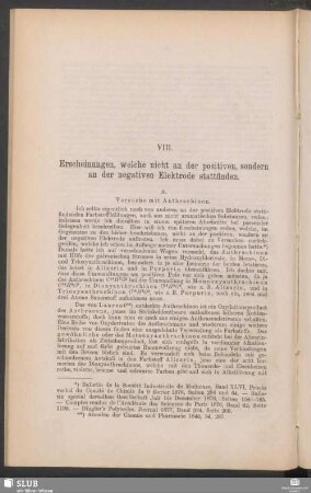 VIII. Erscheinungen, welche nicht an der positiven, sondern an der negativen Elektrode stattfinden