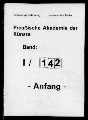 Kunstsammlungen, Archivakten (Kriegsverluste und Bestandsrevision)