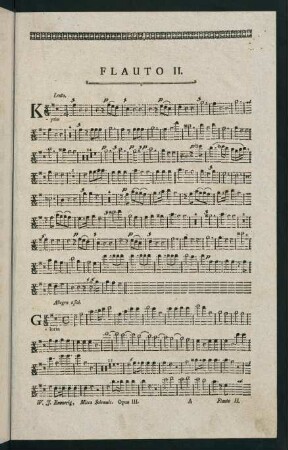 1-5, Missa Solemnis. Opus III. Flauto II.