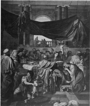 Magdalena zu Füßen Christi