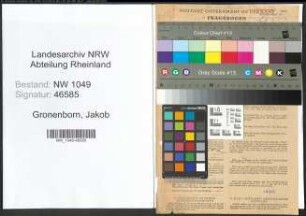 Entnazifizierung Jakob Gronenborn , geb. 20.02.1899 (Steuerberater)