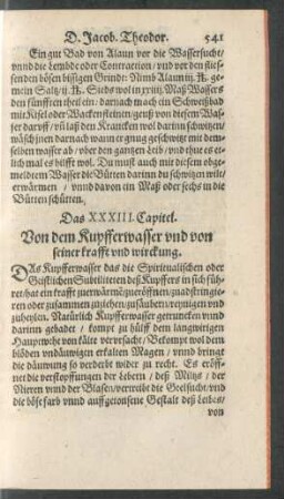 Das XXXIII. Capitel.
