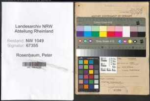 Entnazifizierung Peter Rosenbaum , geb. 18.05.1908 (Kaufmaennischer Angestellter)