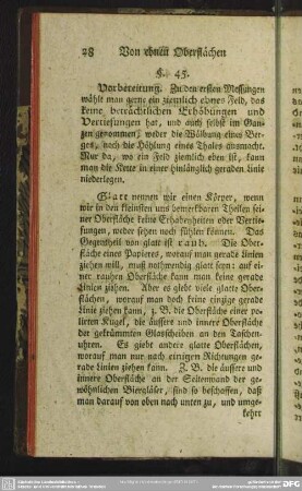 Von ebnen Oberflächen