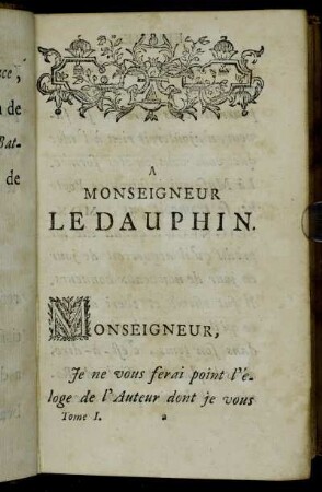 A Monseigneur Le Dauphin