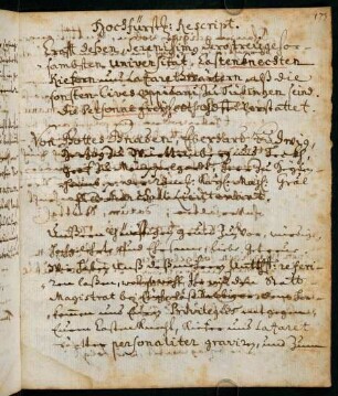 173r-173v, Hochfürstl. Rescript... 1704.