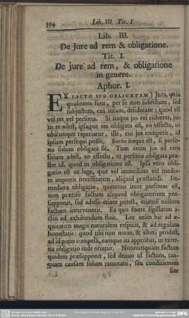 Lib. III. De Iure ad rem & obligatione