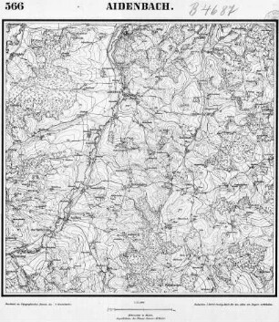 566 Aidenbach [Topographische Karte von Bayern 1:25.000 (Positionsblätter)]