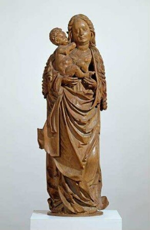 Maria mit Kind auf der Mondsichel stehend, ehemals im Strahlenkranz