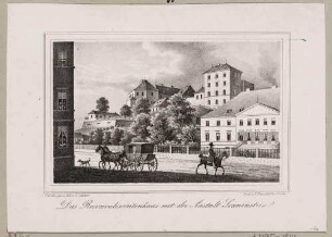 Pirna mit dem Reconvalescentenhaus und Schloss Sonnenstein (Heilanstalt)