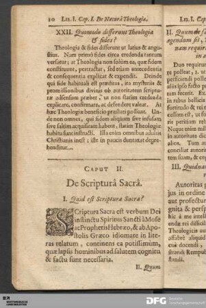 Caput II. De Scripturâ Sacrâ.