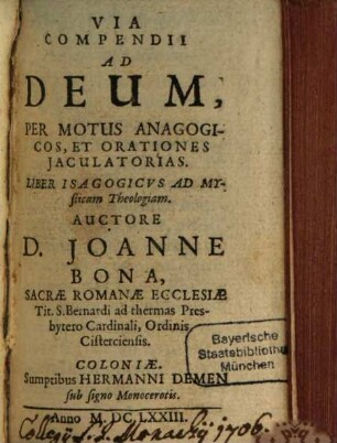 Via Compendii ad Deum