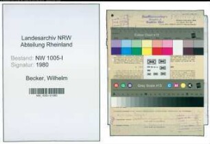 Entnazifizierung Wilhelm Becker , geb. 04.01.1888 (Hilfsmonteur)