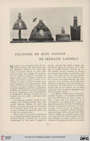 8: Figurines en bois tourné de Fernand Landolt