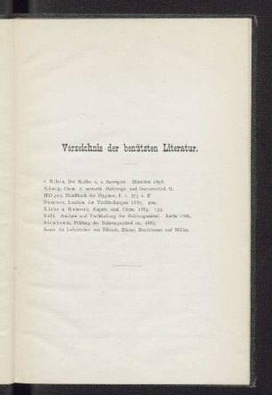 Verzeichnis der benützten Literatur.