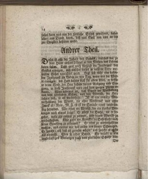 Andrer Theil