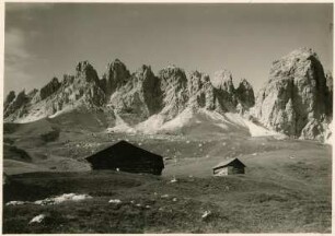 Südtirol, Dolomiten. Blick auf die Geislergruppe