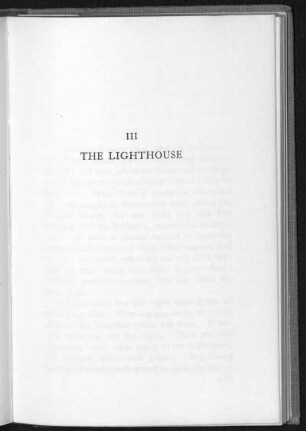 III. The Lighthouse