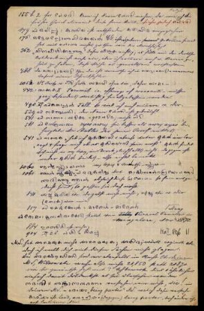 11r-19v, Notes for a dictionary