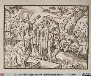 Jesus spricht mit einem Paar.