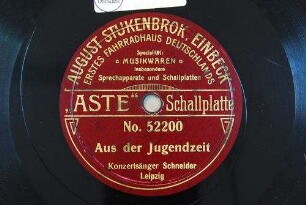 Aus der Jugendzeit / [Volkslied] / [Musik: Robert Radecke. Text: Friedrich Rückert]