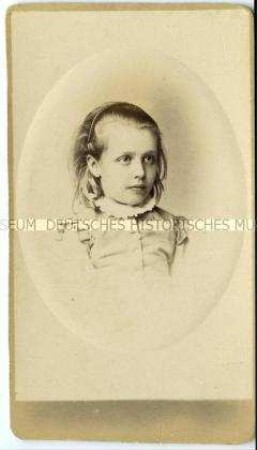 Porträt eines jungen Mädchens, Carte de Visite