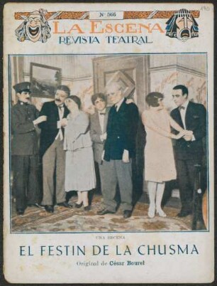 El festín de la chusma : sainete en dos cuadros y un intermedio