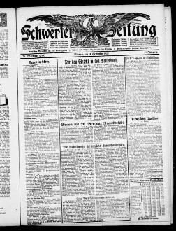 Schwerter Zeitung : Heimatblatt für die Stadt Schwerte und die Ämter Westhofen und Ergste : einzige in Schwerte gedruckte Zeitung