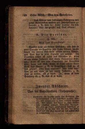 Zweyter Abschnitt. Von der Rechtschreibung. (Orthographie.)