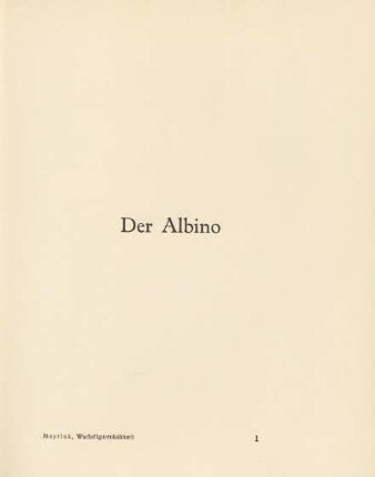 Der Albino