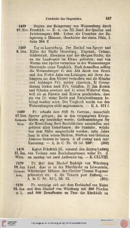 Regesten 1470 - 1474