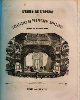 L' écho de l'opéra : ou collection de potpourris brillants sur des thèmes les plus favoris des nouveaux opéras ; arrangés pour le piano. 58, Hernani