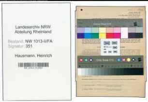 Entnazifizierung Heinrich Hausmann , geb. 18.02.1901 (Milchhaendler)