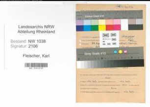 Entnazifizierung Karl Fleischer , geb. 27.08.1907 (Polizist)